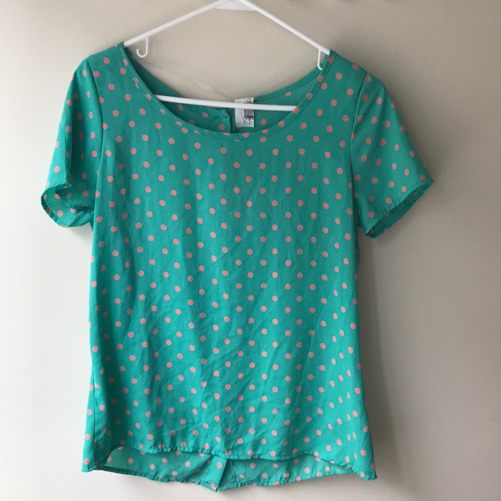 Francesca’s Collection Polka Dot Top
